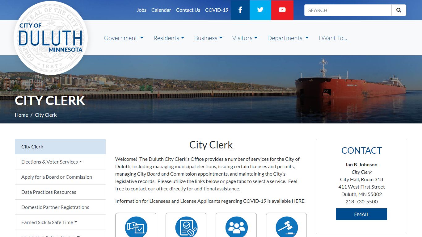 City Clerk - Duluth, Minnesota